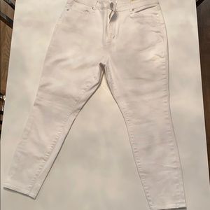 Loft white Curvy Skinny Ankle Jean